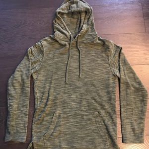 Light weight knitted green hoodie size medium